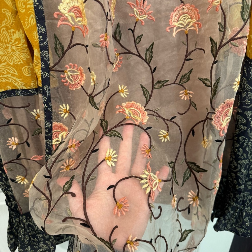 Anthropologie Let Me Be Autumn Patchwork Dress - Picture 8 of 13